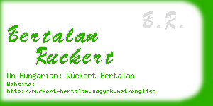 bertalan ruckert business card